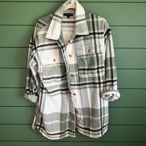 Green Fleece Flannel Jacket